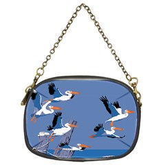 Abstract Pelicans Seascape Tropical Pop Art Chain Purses (one Side)  by WaltCurleeArt