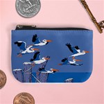 abstract Pelicans seascape tropical pop art Mini Coin Purses Front