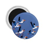 abstract Pelicans seascape tropical pop art 2.25  Magnets Front