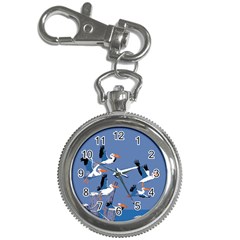 Abstract Pelicans Seascape Tropical Pop Art Key Chain Watches by WaltCurleeArt