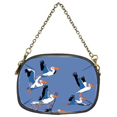 Abstract Pelicans Seascape Tropical Pop Art Chain Purses (one Side)  by WaltCurleeArt