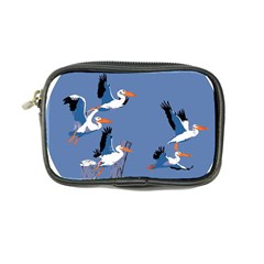 Abstract Pelicans Seascape Tropical Pop Art Coin Purse by WaltCurleeArt