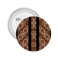 Orange And Black Boho Stripes 2 25  Buttons by dflcprints