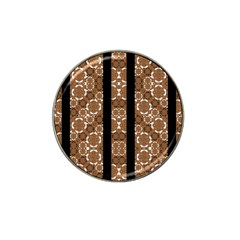 Orange And Black Boho Stripes Hat Clip Ball Marker (4 Pack) by dflcprints