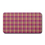 Pink Plaid Pattern Medium Bar Mats 16 x8.5  Bar Mat