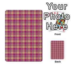 Pink Plaid Pattern Multi-purpose Cards (rectangle) 