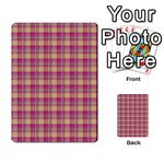 Pink Plaid Pattern Multi-purpose Cards (Rectangle)  Front 1