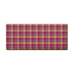 Pink Plaid Pattern Hand Towel by TastefulDesigns