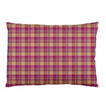 Pink Plaid Pattern Pillow Case (Two Sides) Back