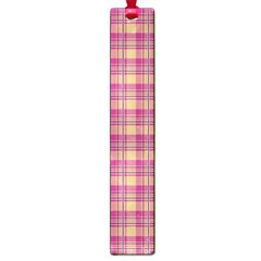 Pink Plaid Pattern Large Book Marks