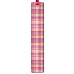 Pink Plaid Pattern Large Book Marks Front