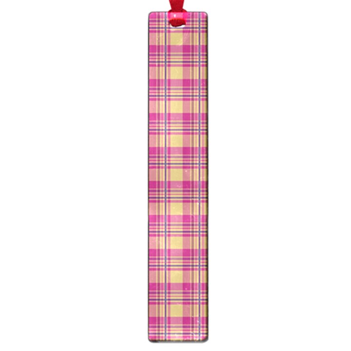 Pink Plaid Pattern Large Book Marks