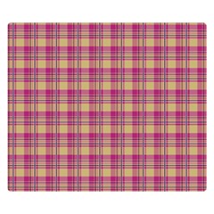 Pink Plaid Pattern Double Sided Flano Blanket (small)  by TastefulDesigns