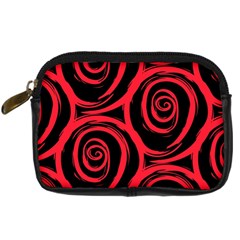 Abtract  Red Roses Pattern Digital Camera Cases by TastefulDesigns