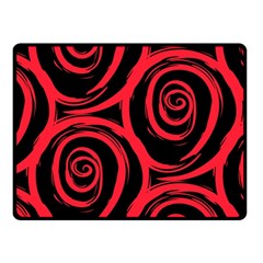 Abtract  Red Roses Pattern Fleece Blanket (small)