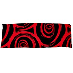 Abtract  Red Roses Pattern Body Pillow Case (dakimakura)