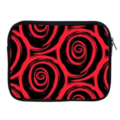 Abtract  Red Roses Pattern Apple Ipad 2/3/4 Zipper Cases by TastefulDesigns