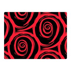 Abtract  Red Roses Pattern Double Sided Flano Blanket (mini) 