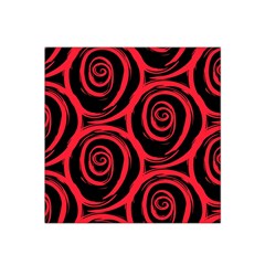 Abtract  Red Roses Pattern Satin Bandana Scarf