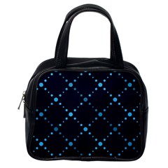 Seamless Geometric Blue Dots Pattern  Classic Handbags (one Side)