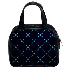 Seamless Geometric Blue Dots Pattern  Classic Handbags (2 Sides) by TastefulDesigns