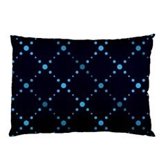 Seamless Geometric Blue Dots Pattern  Pillow Case