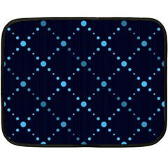 Seamless Geometric Blue Dots Pattern  Double Sided Fleece Blanket (mini) 