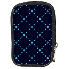 Seamless Geometric Blue Dots Pattern  Compact Camera Cases by TastefulDesigns