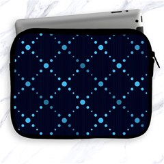 Seamless Geometric Blue Dots Pattern  Apple Ipad 2/3/4 Zipper Cases by TastefulDesigns