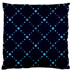 Seamless Geometric Blue Dots Pattern  Large Flano Cushion Case (two Sides)