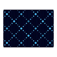 Seamless Geometric Blue Dots Pattern  Double Sided Flano Blanket (mini) 