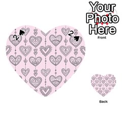 Sketches Ornamental Hearts Pattern Playing Cards 54 (heart)  by TastefulDesigns