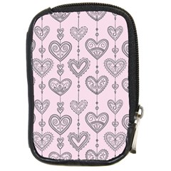 Sketches Ornamental Hearts Pattern Compact Camera Cases by TastefulDesigns