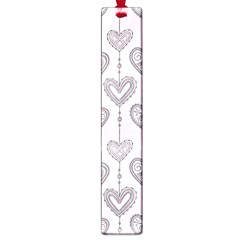 Sketches Ornamental Hearts Pattern Large Book Marks by TastefulDesigns