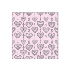 Sketches Ornamental Hearts Pattern Satin Bandana Scarf by TastefulDesigns