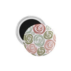  Retro Elegant Floral Pattern 1 75  Magnets by TastefulDesigns