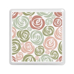  Retro Elegant Floral Pattern Memory Card Reader (square) 