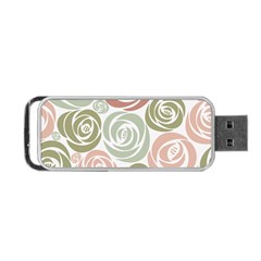  Retro Elegant Floral Pattern Portable Usb Flash (two Sides)