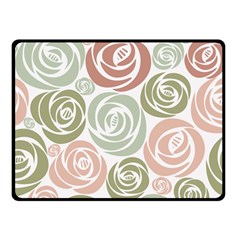  Retro Elegant Floral Pattern Double Sided Fleece Blanket (small) 