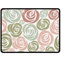  Retro Elegant Floral Pattern Double Sided Fleece Blanket (large) 