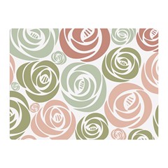  Retro Elegant Floral Pattern Double Sided Flano Blanket (mini) 