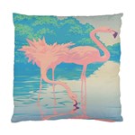 Two Pink Flamingos Pop Art Standard Cushion Case (One Side) Front