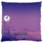 Abstract Tropical Birds Purple Sunset  Standard Flano Cushion Case (Two Sides) Front