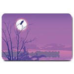 Abstract Tropical Birds Purple Sunset Large Doormat  30 x20  Door Mat