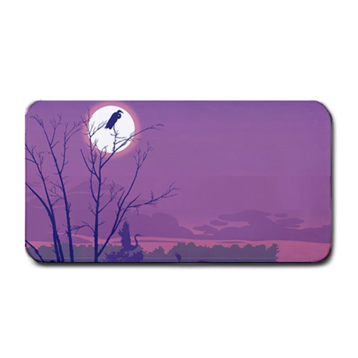 Abstract Tropical Birds Purple Sunset Medium Bar Mats