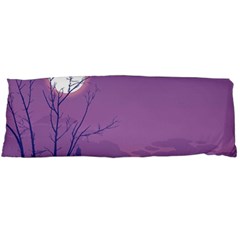 Abstract Tropical Birds Purple Sunset Body Pillow Case (dakimakura) by WaltCurleeArt