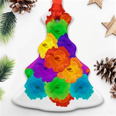 Flowes Collage Ornament Christmas Tree Ornament (2 Sides)