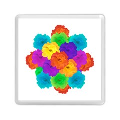 Flowes Collage Ornament Memory Card Reader (square)  by dflcprints