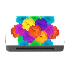 Flowes Collage Ornament Memory Card Reader With Cf