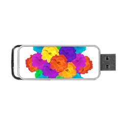 Flowes Collage Ornament Portable Usb Flash (one Side) by dflcprints